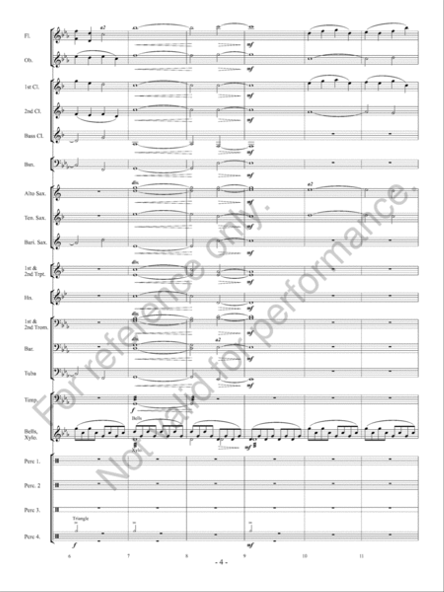 Ancient Conquest Concert Band scores gallery preview page 5