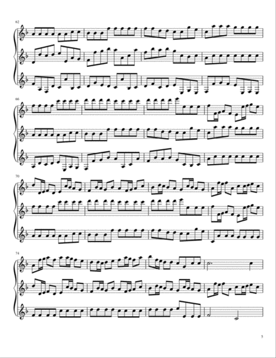 Pachelbel Canon for Clarinet Trio Pachelbel Canon for Clarinet Trio Clarinet Trio scores gallery preview page 5