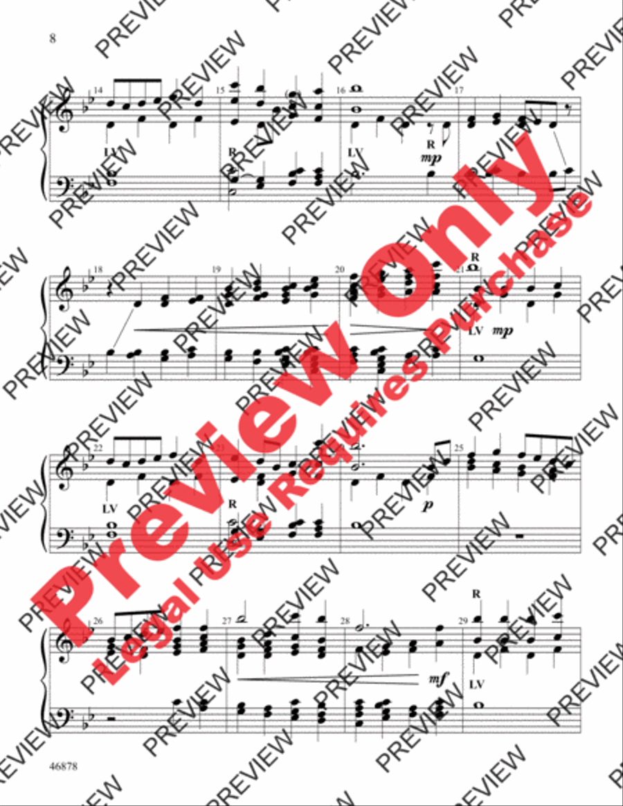 An English Hymn Sketchbook Handbell Choir scores gallery preview page 8
