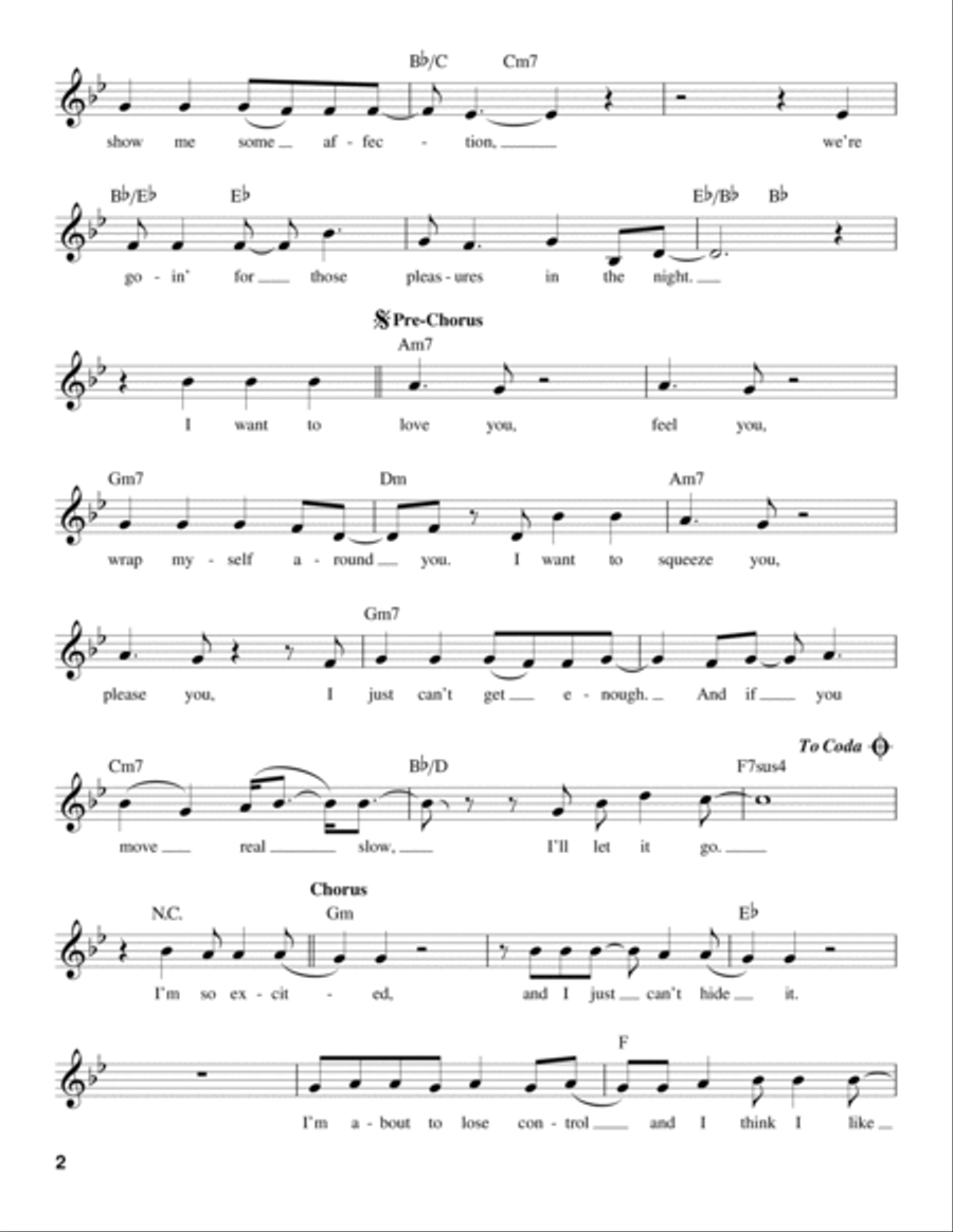 I'm So Excited Voice scores gallery preview page 2