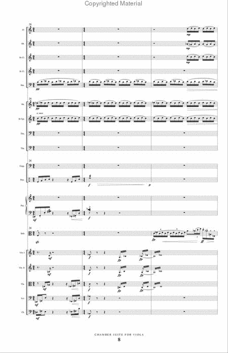 Chamber Suite for Viola & Orchestra Chamber Suite for Viola & Orchestra Full Orchestra scores gallery preview page 9