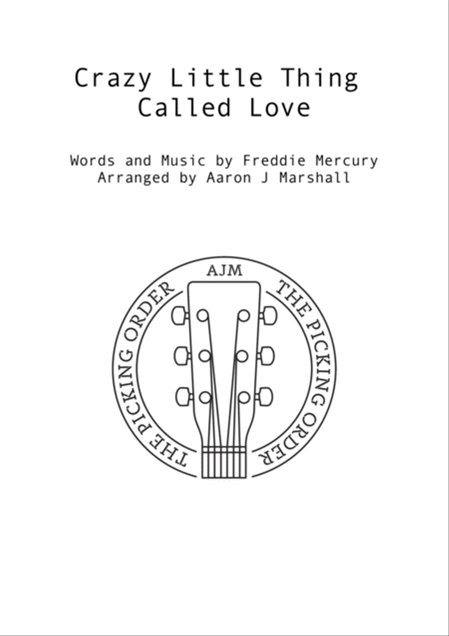 Crazy Little Thing Called Love Guitar Ensemble scores gallery preview page 1