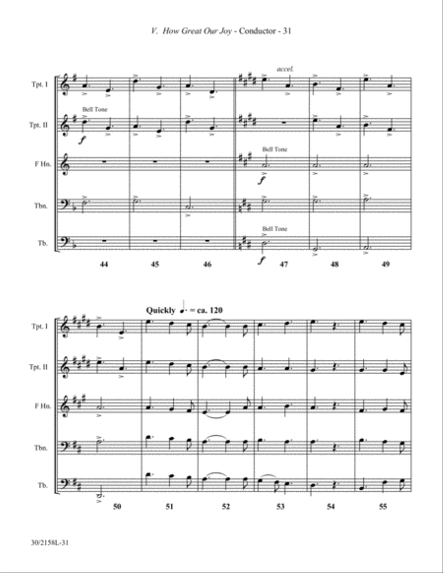 Christmas Suite for Brass Quintet Brass Quintet scores gallery preview page 28