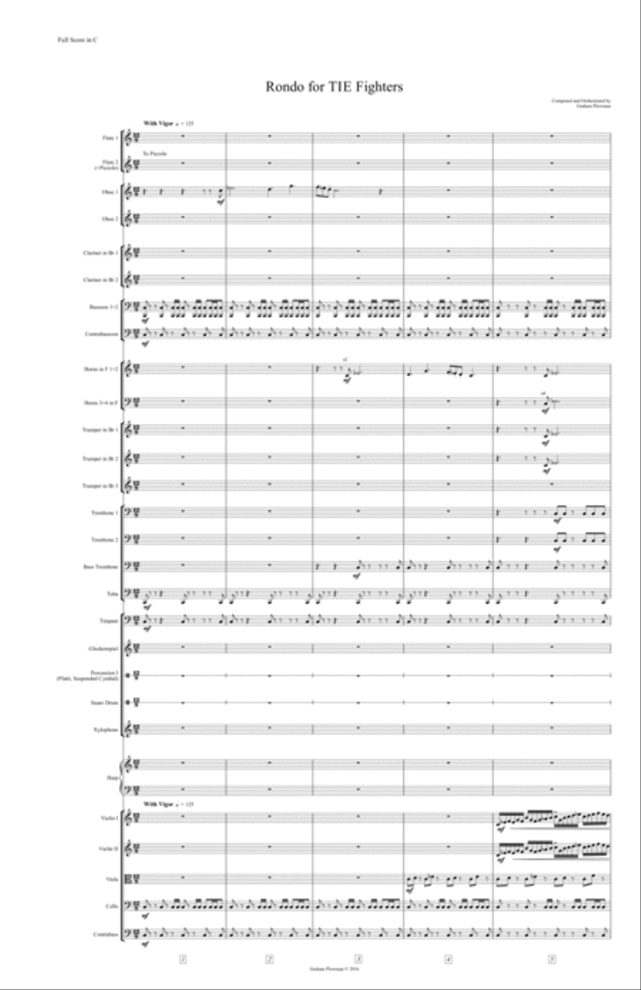 Rondo for TIE Fighters Full Orchestra scores gallery preview page 2