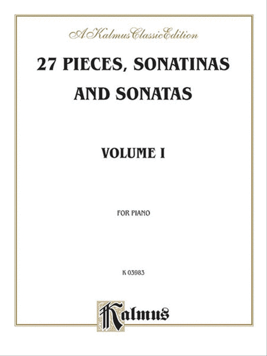 Sonatina Album -- 27 Pieces, Sonatinas and Sonatas, Volume 1 Piano Solo scores gallery preview page 1