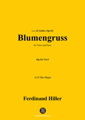 F. Hiller-Blumengruss,Op.111 No.5,in D flat Major
