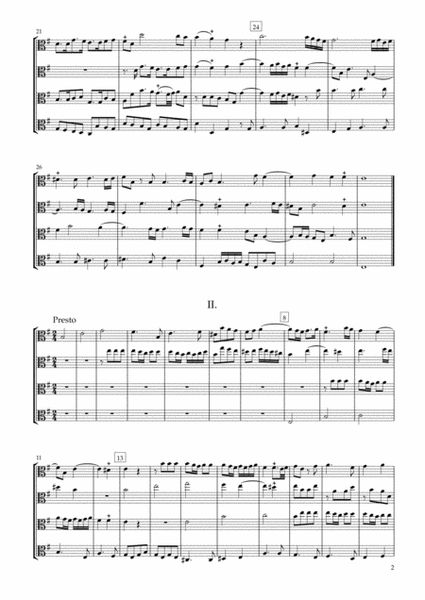 Sonata Op.34-3 for Four Violas image number null