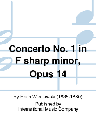 Book cover for Concerto No. 1 In F Sharp Minor, Opus 14
