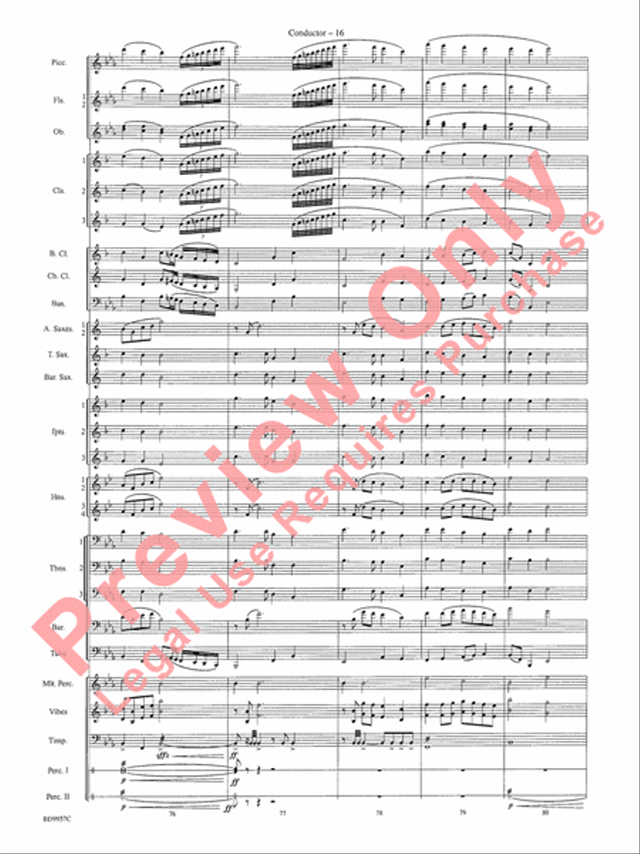 Angels, from the Realms of Glory Concert Band scores gallery preview page 19