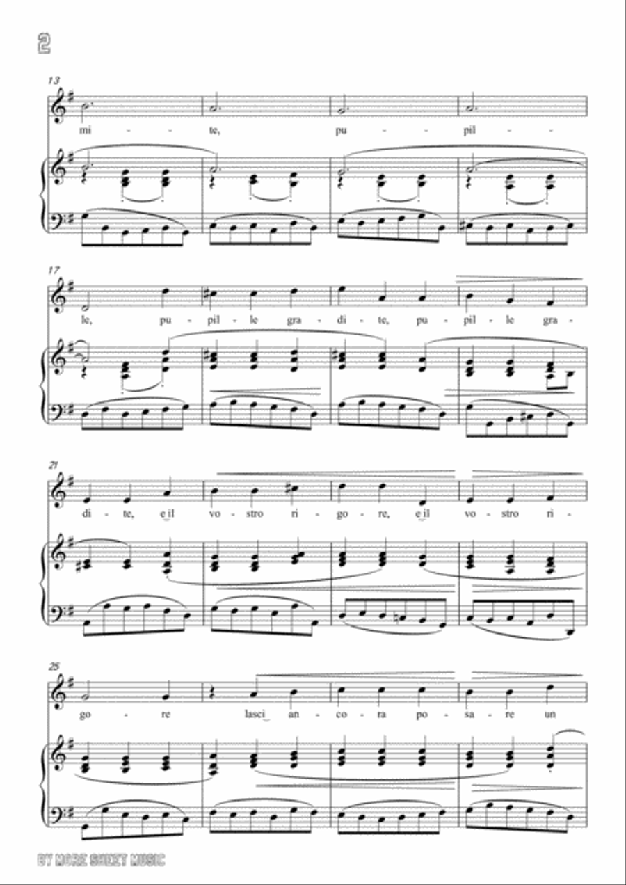 Bassani-Posate! Dormite! in G Major,for voice and piano