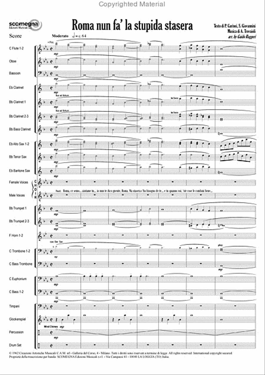 Roma Nun Fa' La Stupida Stasera Choir scores gallery preview page 3