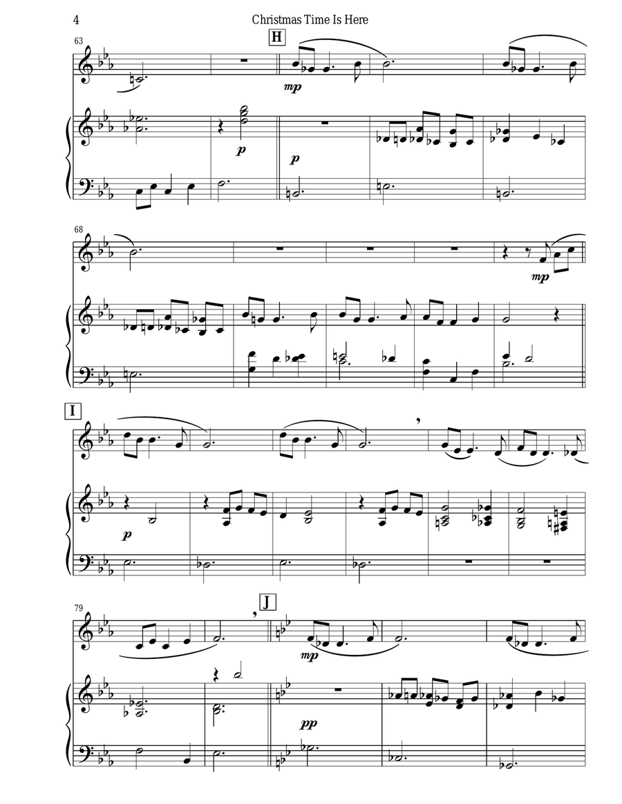 Christmas Time Is Here Christmas Time Is Here B-Flat Trumpet scores gallery preview page 6