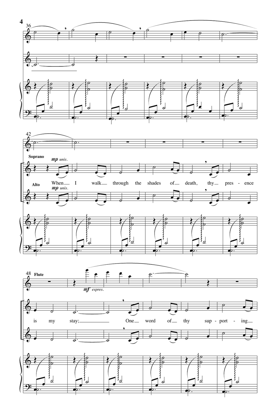 My Shepherd Will Supply My Need SSAA scores gallery preview page 3