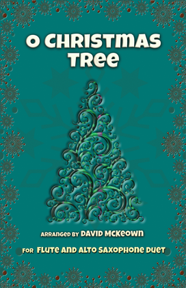 O Christmas Tree, (O Tannenbaum), Jazz style, for Flute and Alto Saxophone Duet
