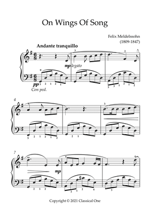 Mendelssohn - On Wings of Song(With Note name)