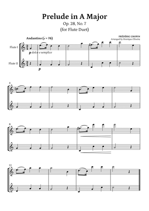 Prelude Op. 28, No. 7 (Flute Duet) - Frédéric Chopin