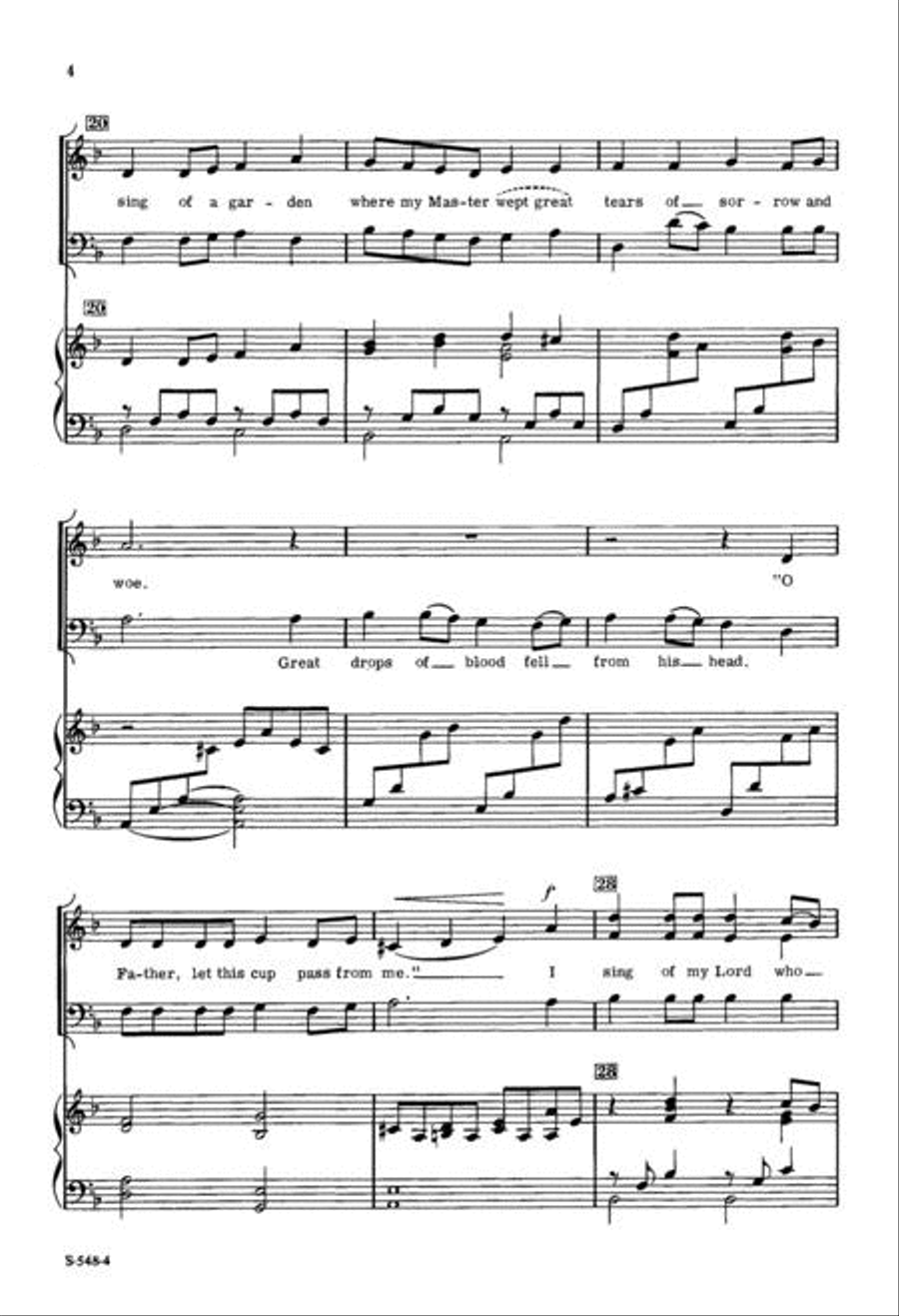 I Sing of My Lord I Sing of My Lord 4-Part scores gallery preview page 4