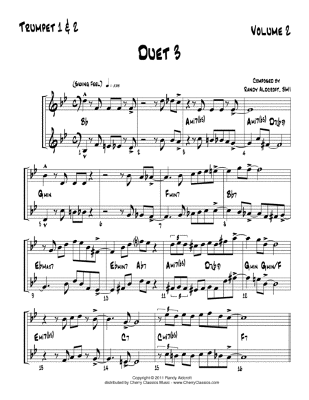Famous Jazz Duets, Volume 2 for Trumpet Duet