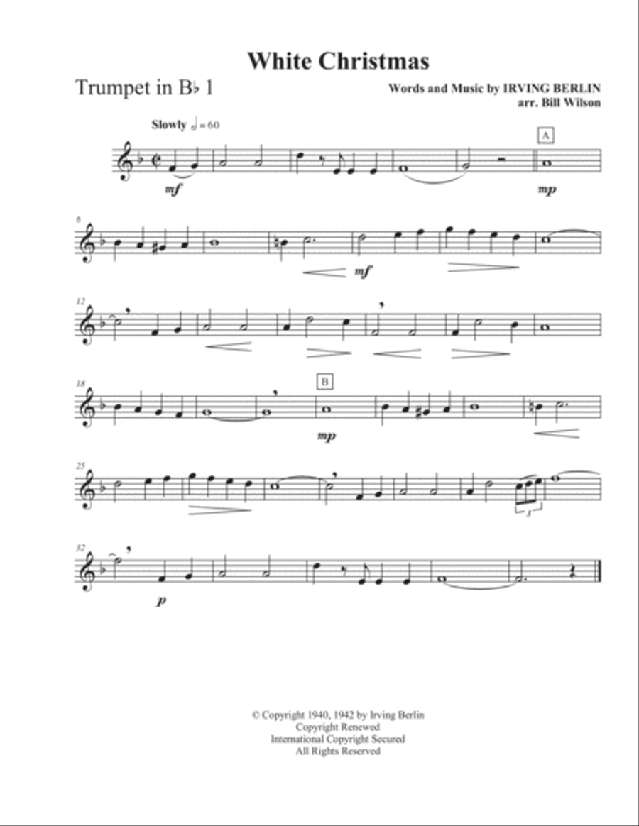 White Christmas Brass Quintet scores gallery preview page 6