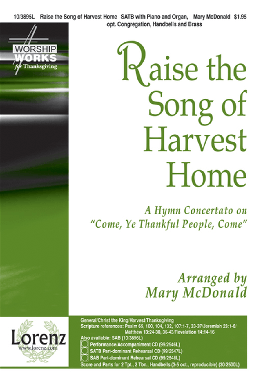 Raise the Song of Harvest Home 4-Part scores gallery preview page 1