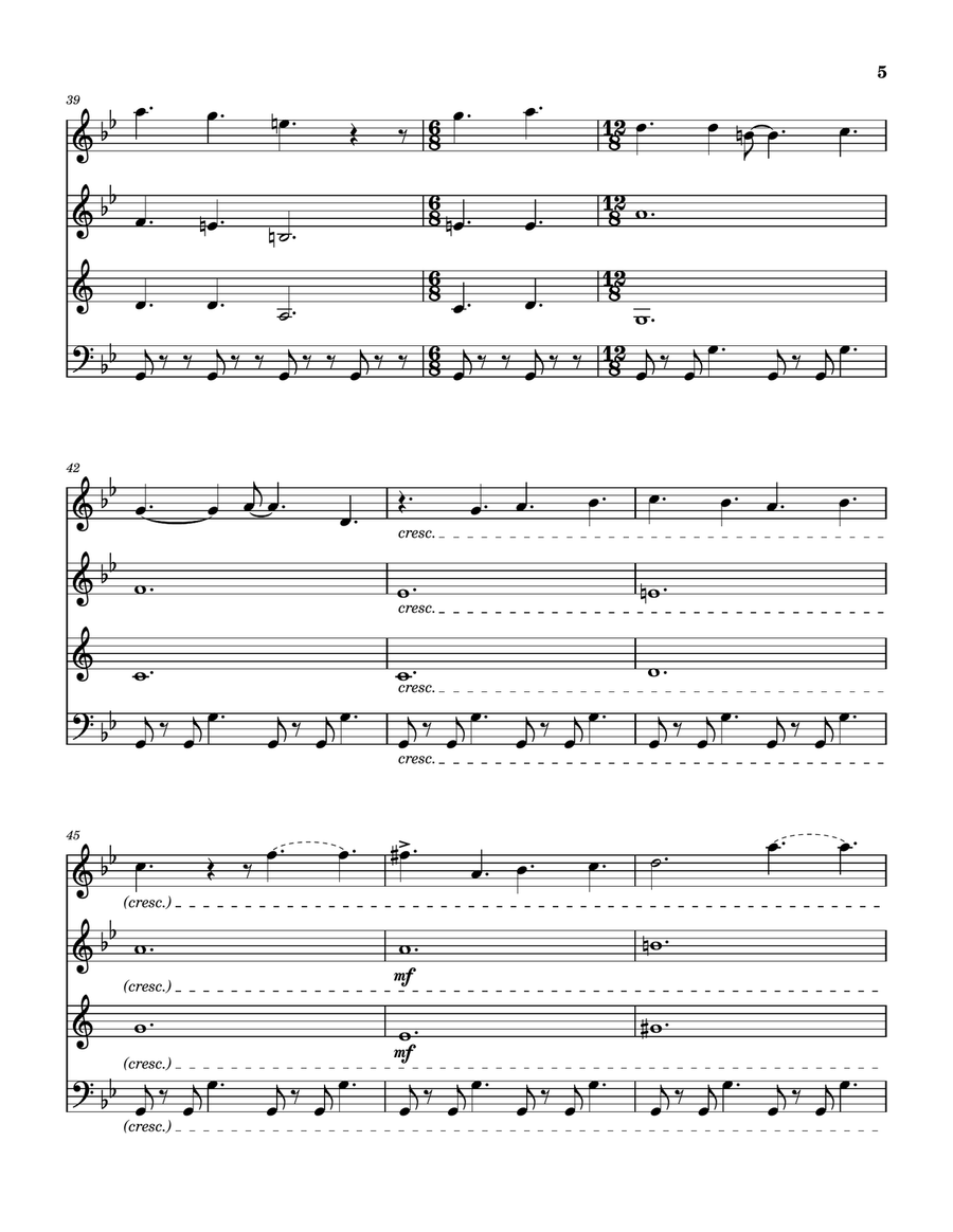 The Return Of The Giant Hogweed Woodwind Quartet scores gallery preview page 6