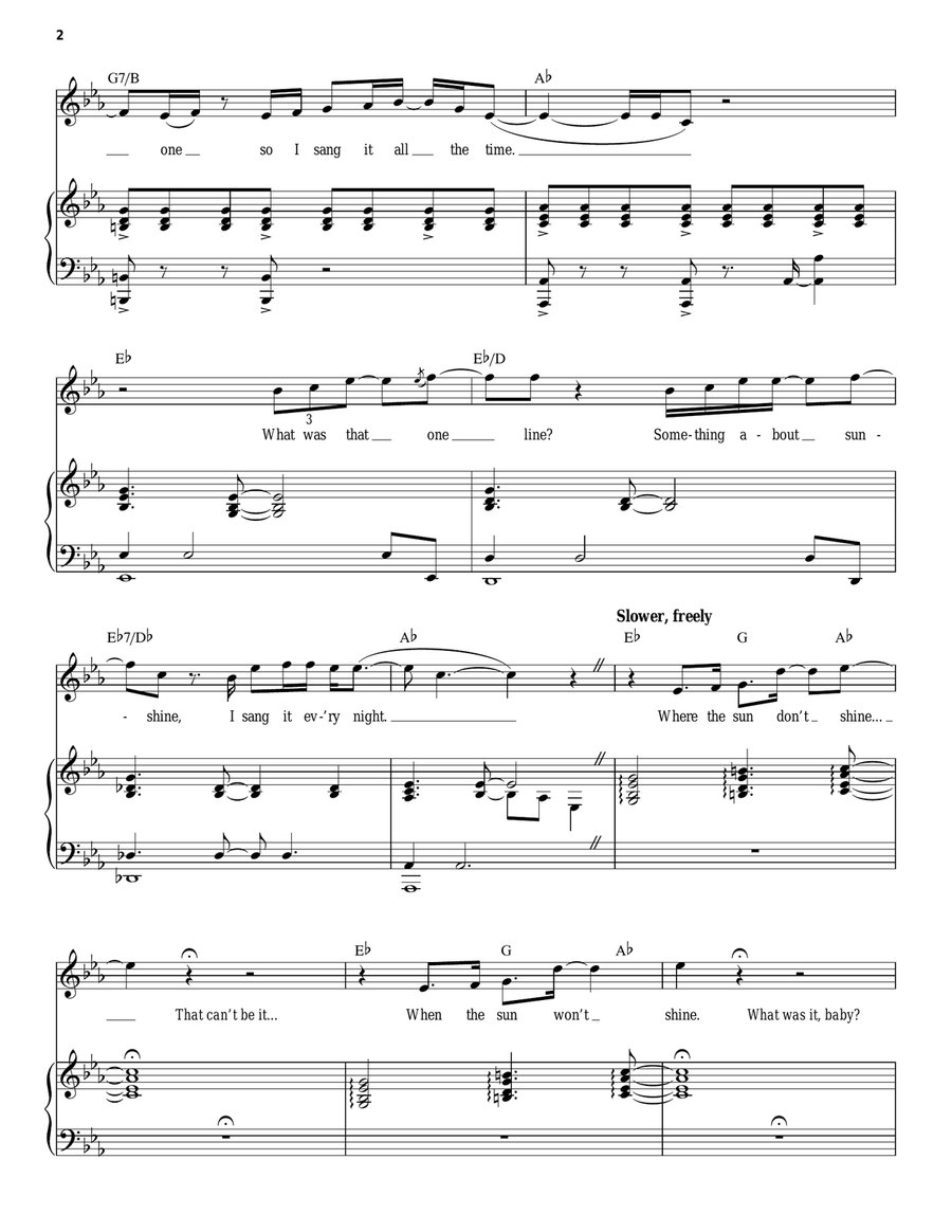 You Will Still Be Mine (from Waitress The Musical) Voice scores gallery preview page 2