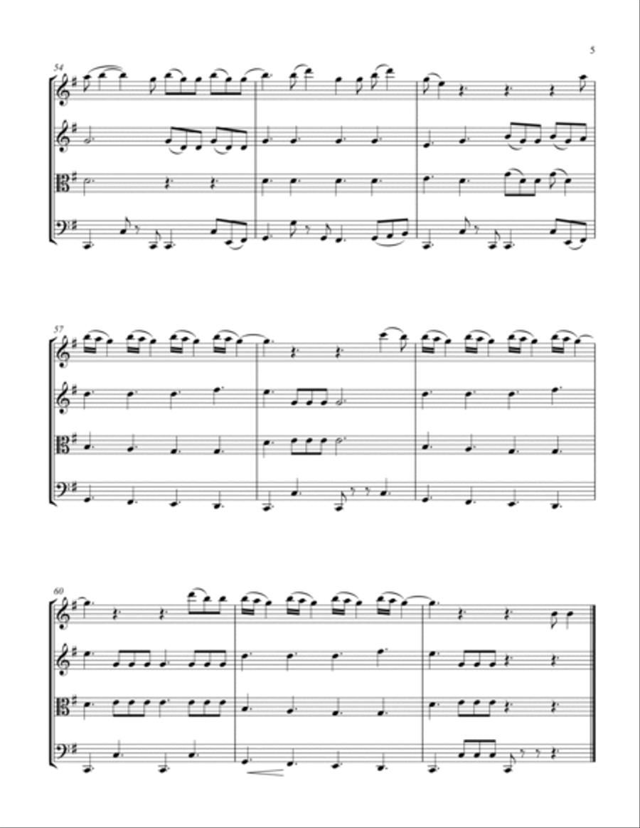 Lover String Quartet scores gallery preview page 5