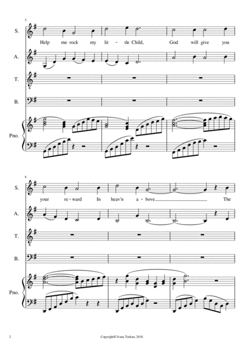 Joseph dearest, Joseph mine for SATB and piano image number null