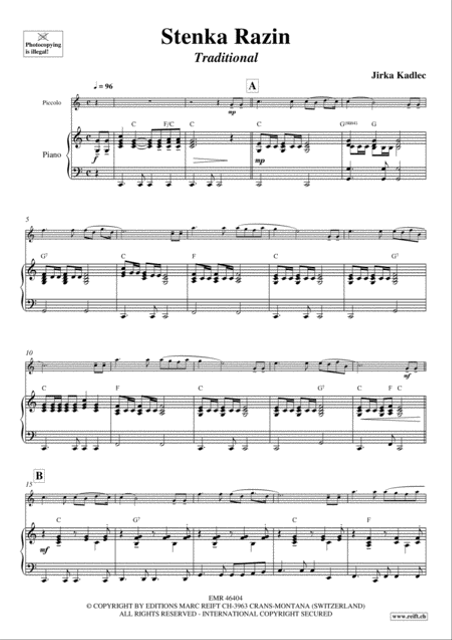 Stenka Razin Piccolo scores gallery preview page 3