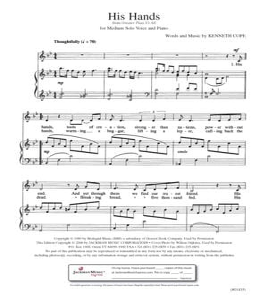 His Hands - Vocal Solo Voice Solo scores gallery preview page 2