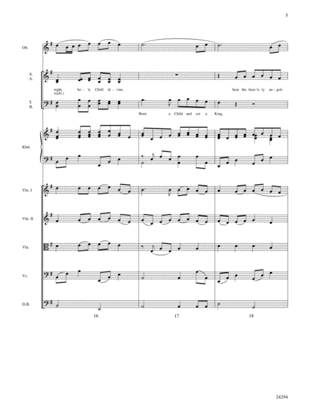 Pavane for a Silent Night: Score