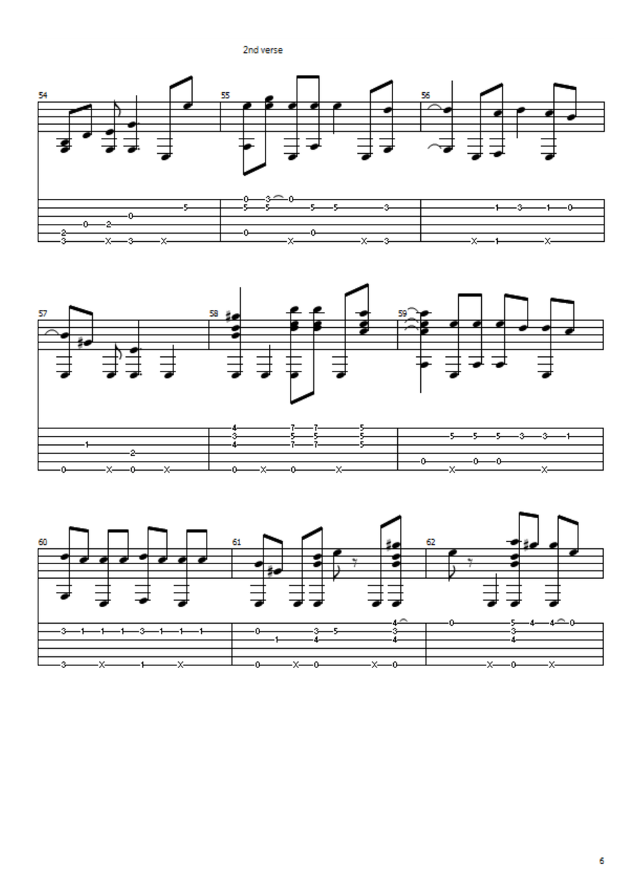 Sultans Of Swing Acoustic Guitar scores gallery preview page 6