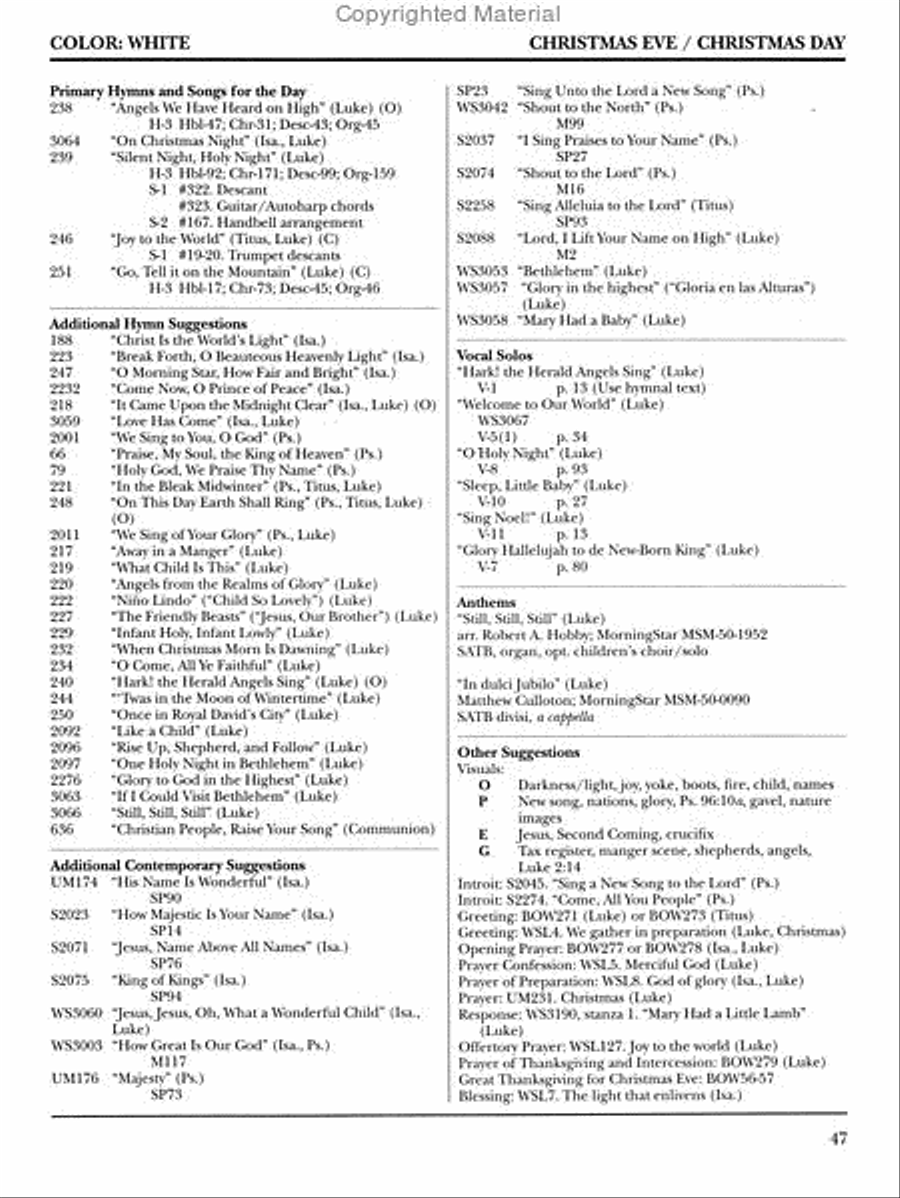 The United Methodist Music & Worship Planner: 2013-2014 Choir scores gallery preview page 2
