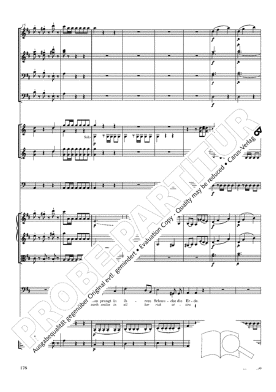 The Creation (Die Schopfung) 4-Part scores gallery preview page 196