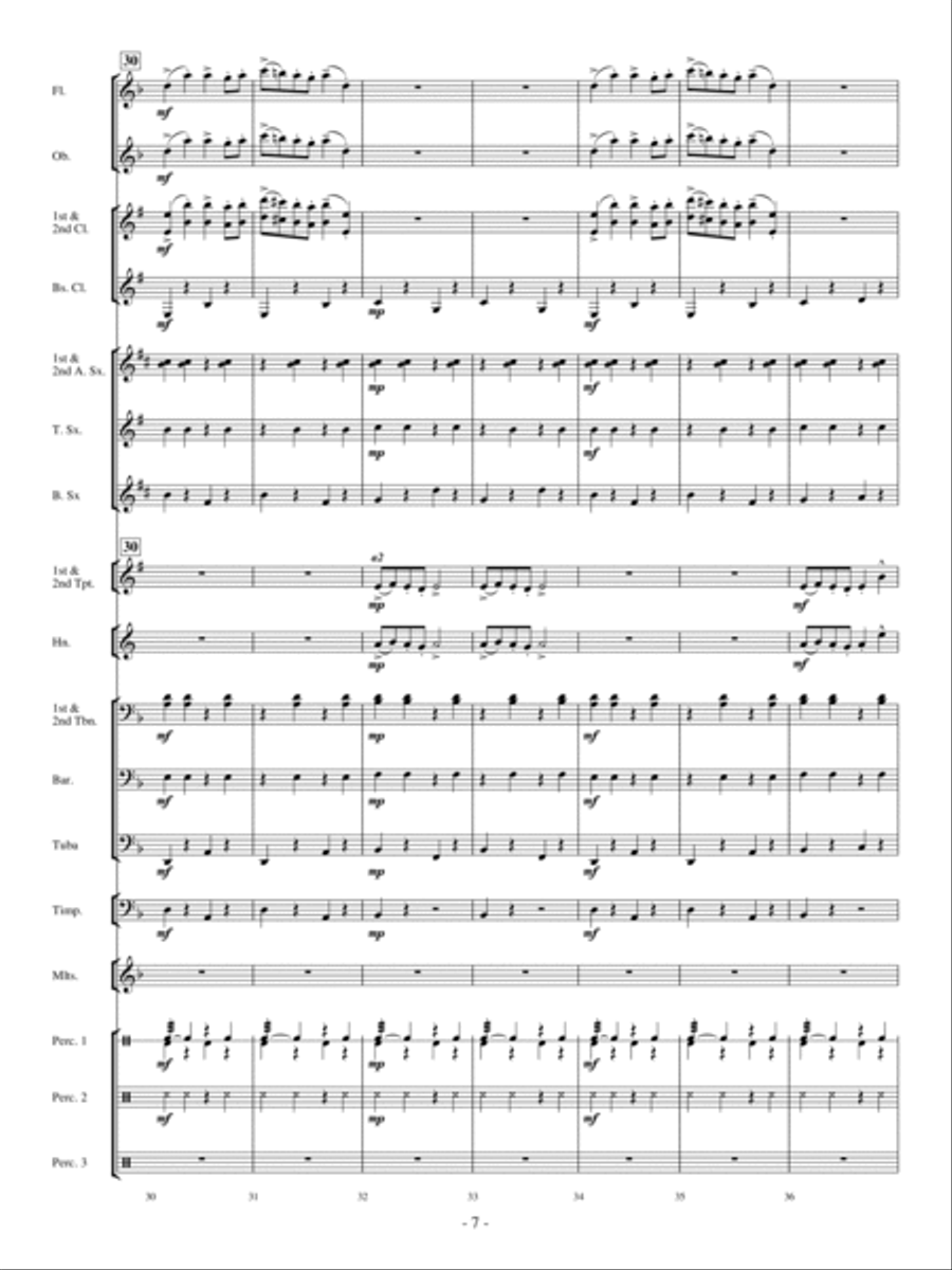 The Phantom Train Concert Band scores gallery preview page 6