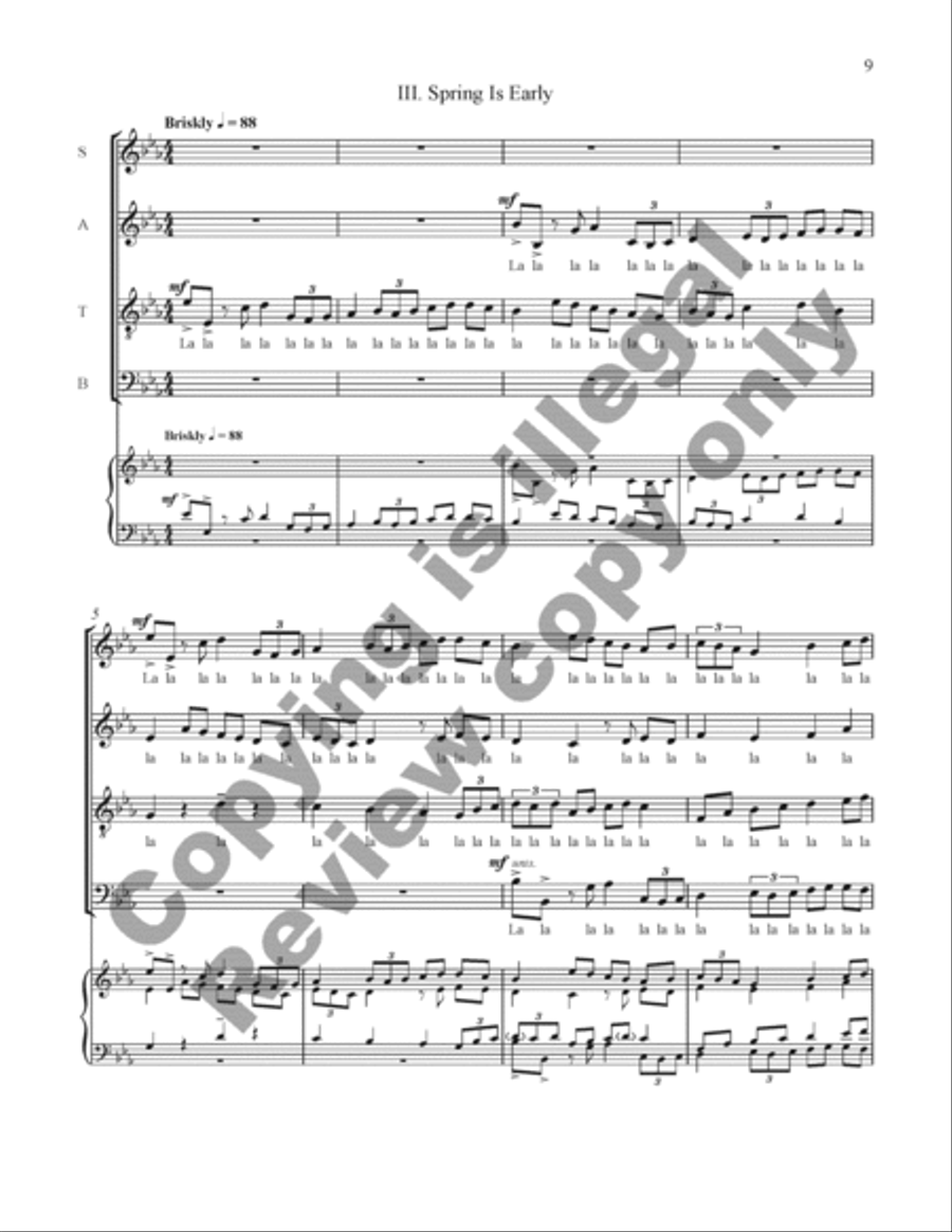 The Spring of Life (Le printemps de la vie) A Cappella scores gallery preview page 22
