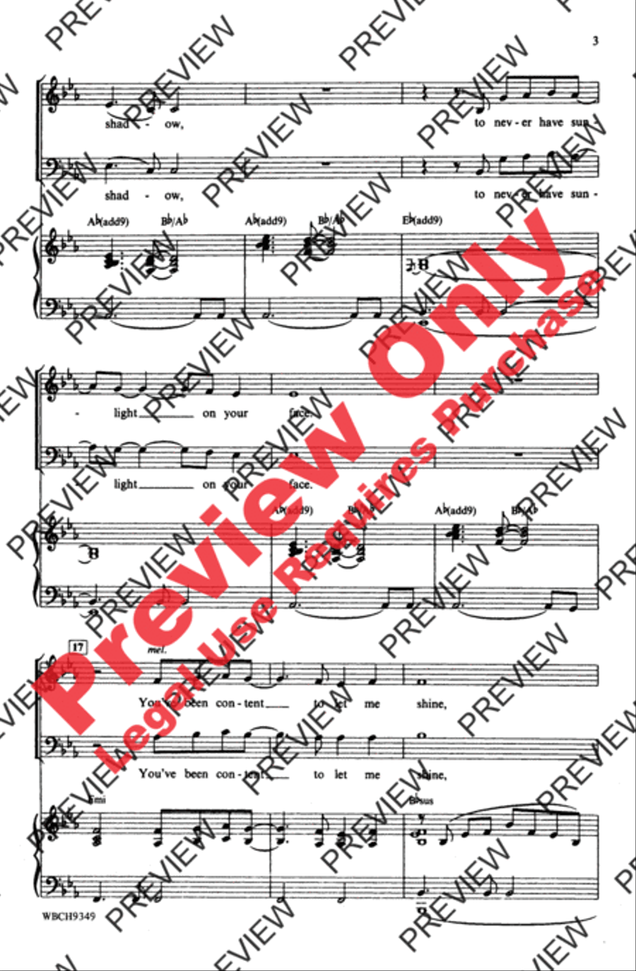 The Wind Beneath My Wings 4-Part scores gallery preview page 3