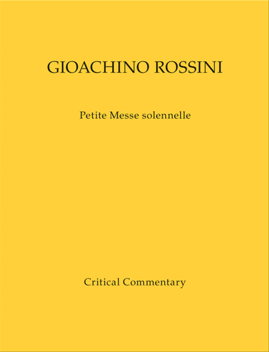Petite Messe solennelle Critical Reports scores gallery preview page 1