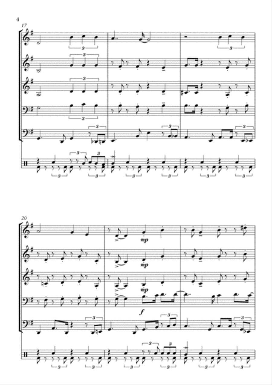 Isn't She Lovely Small Ensemble scores gallery preview page 4
