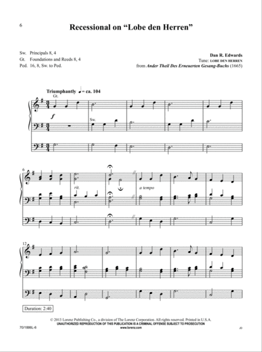 The Organist's Library, Vol. 56 Organ scores gallery preview page 6