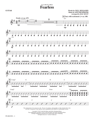 Book cover for Fearless (from Mean Girls: The Broadway Musical) (arr. Mac Huff) - Guitar