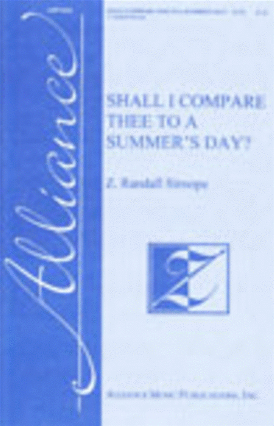 Shall I Compare Thee to a Summer's Day? 4-Part scores gallery preview page 1