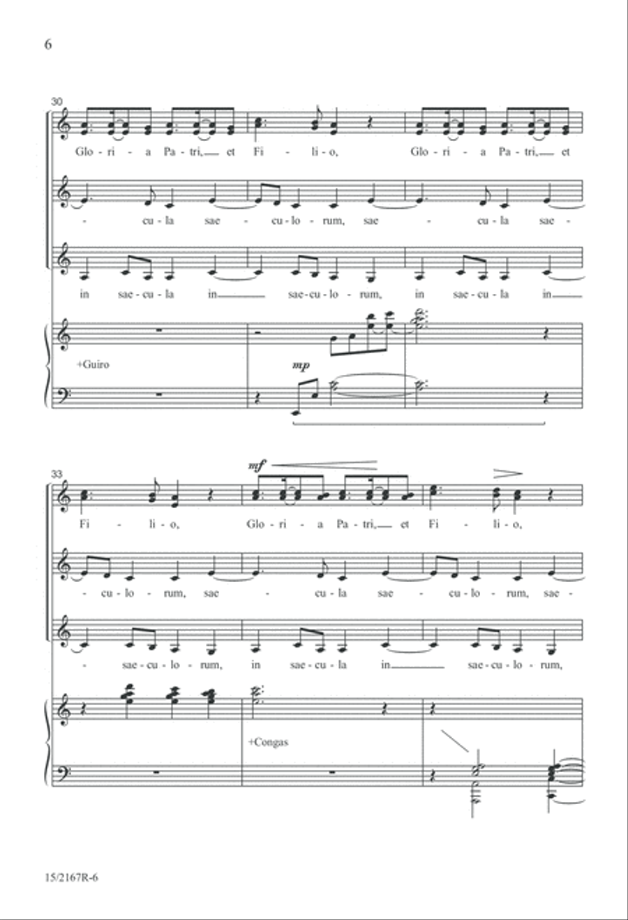 Gloria Patri SSA scores gallery preview page 6