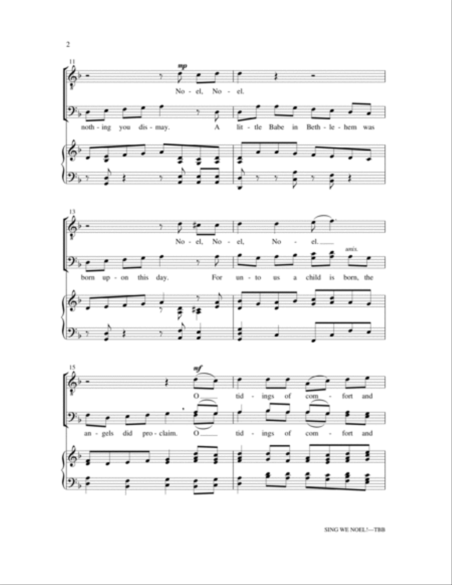 Sing We Noel Sing We Noel 3-Part scores gallery preview page 2