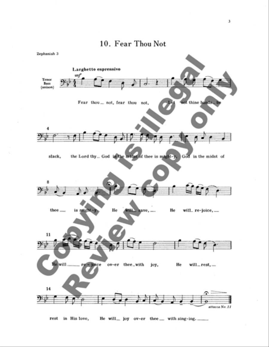 Face Answereth to Face & Fear Thou Not 4-Part scores gallery preview page 6