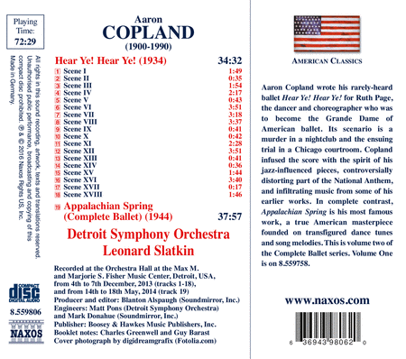 Copland: Appalachian Spring (Complete Ballet) - Hear Ye! Hear Ye!
