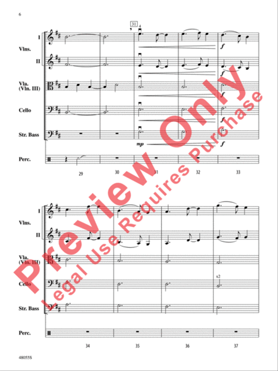 Harry Potter -- Wizards Unite---Selections from the Real-World Augmented Reality Mobile Game String Orchestra scores gallery preview page 7