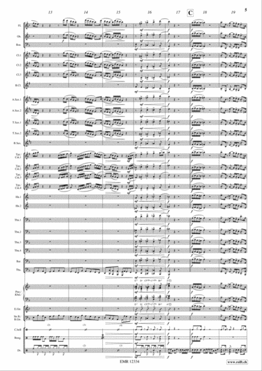Le Gendarme en Balade Concert Band scores gallery preview page 5