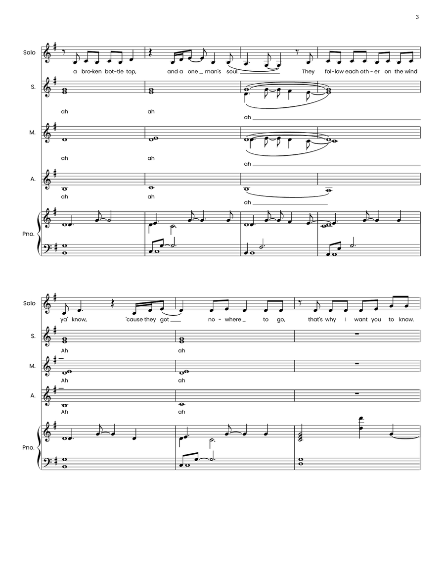Man In The Mirror Man In The Mirror SSA scores gallery preview page 3