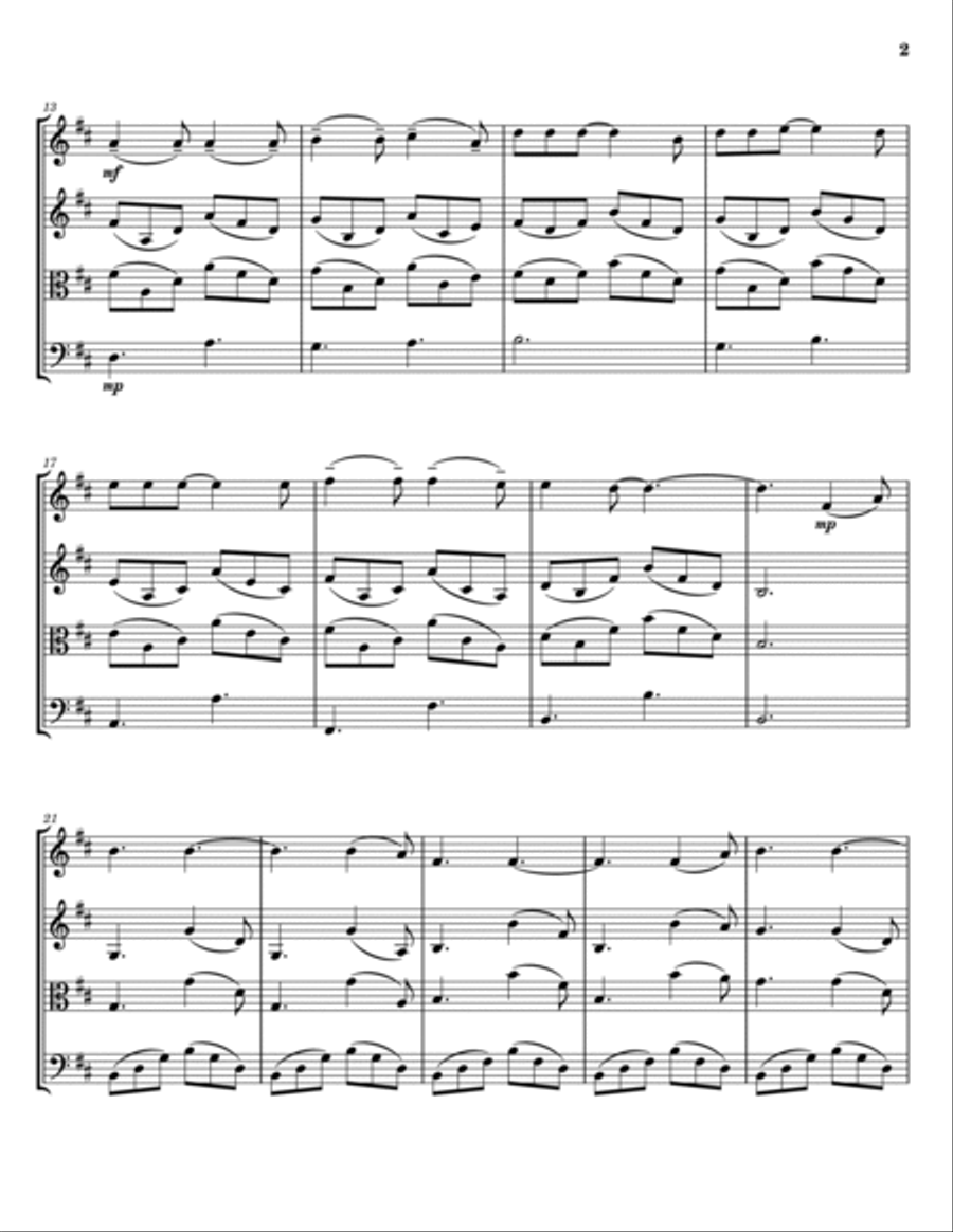 Hallelujah String Trio scores gallery preview page 2
